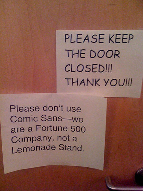 lemonade stand vs fortune 500 company font