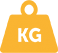 yellow weights with KG written in the middle